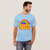 T-shirt Funny Death Metal Arc-en-ciel (regard en détresse) (Devant entier)