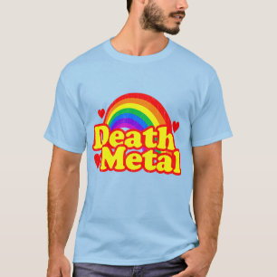 T-shirt Funny Death Metal Arc-en-ciel (regard en détresse)