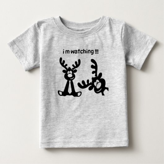 T-SHIRT FUNNY DEER JE REGARDE UN ENFANT (Devant)