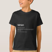 T-shirt Funny Definition Quote For The Name Adrian _ (Devant)