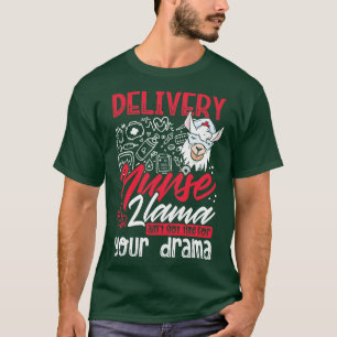 T-shirt Funny Delivery Nurse llama