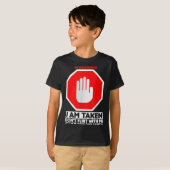 T-shirt Funny Design I'm Taken For Men - Don't Flirt With (Devant entier)