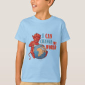 T-shirt Funny Devil Kid “I Can Change the World” (Devant)