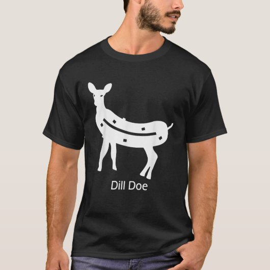 T-shirt Funny dill doe reindeer pickles naughty Dill Doe D (Devant)