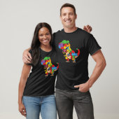 T-shirt Funny Dinasour T Rex Design Autiste Autisme Award (Unisexe)