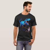 T-shirt Funny Dinosaur Chihuahua Amoureux des chiens ambul (Devant entier)