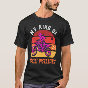 T-shirt Funny Dirt Vélo Moto Course Motocross Girl Lo