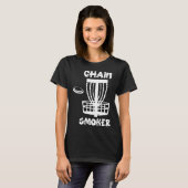T-shirt Funny Disc Golf Chain Smoker (Devant entier)