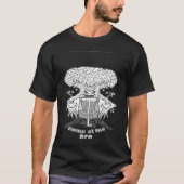T-shirt Funny Disc Golf Stupid Tree Distressed Ultimate Fr (Devant)