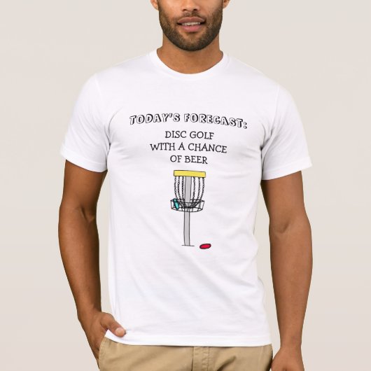 T-shirt Funny Disk Golf (Devant)