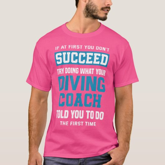 T-shirt Funny Dive Plongée instructeur de plongée plongée (Devant)