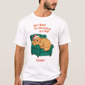 T-shirt Funny Dog Cute Labrador Christmas Personalized  (Devant)