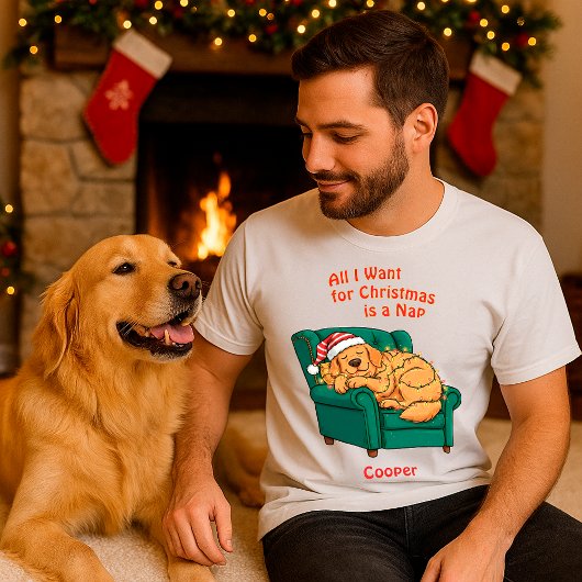 T-shirt Funny Dog Cute Labrador Christmas Personalized 