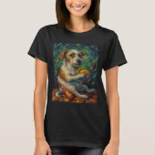 T-shirt Funny Dog Eating Taco Graphic Art Design  (Devant)