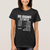 T-shirt Funny Dog Groomer Hourly Rate (Devant)