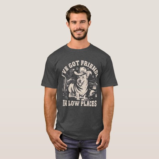T-Shirt – Funny Dog Lover CORGI (Voorkant volledig)