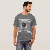 T-shirt Funny Dog Print Fur-get over uw probleem (Voorkant volledig)