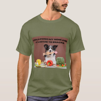 T-shirt Funny Dog Print Ik volgde mijn neus