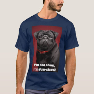 T-shirt Funny Dog Print - Je ne suis pas court