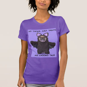 T-shirt Funny Dog Print No Tricks Just Treats