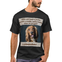 T-shirt Funny Dog Print Wat krijg je