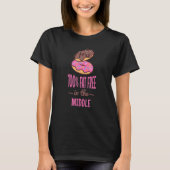 T-shirt Funny Donuts No Fat In The Center (Devant)