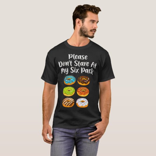 T-shirt Funny Doughnut Donut Lover Please Dont Stare At (Devant entier)