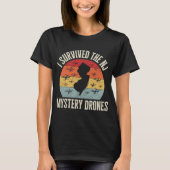 T-shirt Funny Drone Lover I Survived The New Jersey Myster (Devant)
