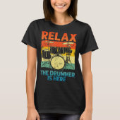 T-shirt Funny Drumming Art For Men Women Drumline Drum Set (Devant)