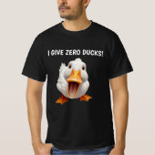 T-SHIRT FUNNY DUCK BLACK (Devant)