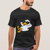 T-shirt Funny Duck Graphic Men Women Funny Quote  (Devant)