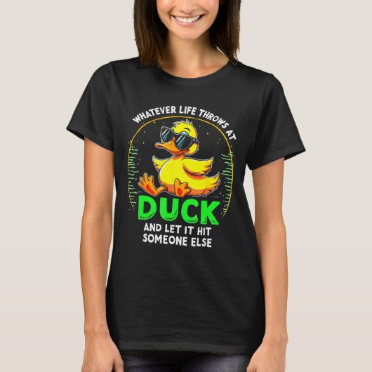 T-shirt Funny Duck Graphic Tees Men Women Teens Funny Quot (Devant)