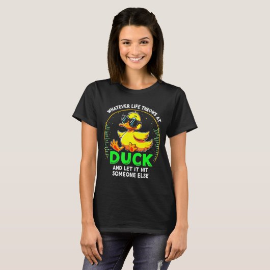 T-shirt Funny Duck Graphic Tees Men Women Teens Funny Quot (Devant entier)