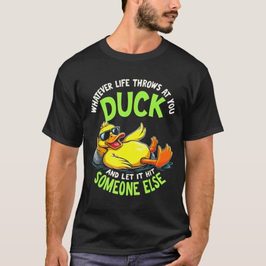 T-shirt Funny Duck Graphic Tees Men Women Teens Funny Quot (Devant)