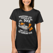T-shirt Funny Duck Graphic Tees Men Women Teens Funny Quot (Devant)
