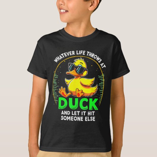 T-shirt Funny Duck Graphic Tees Men Women Teens Funny Quot (Devant)