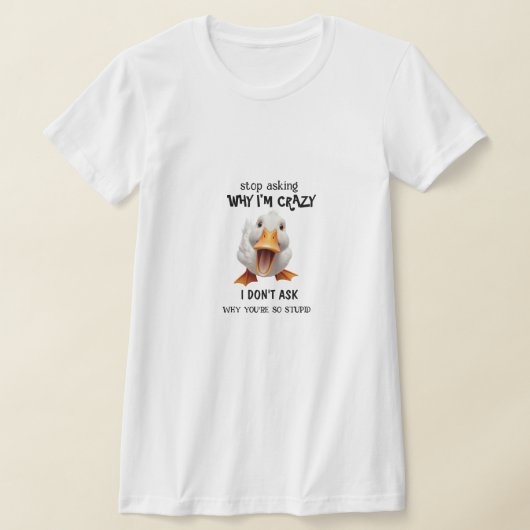T-SHIRT FUNNY DUCK SHIRT (Poser)