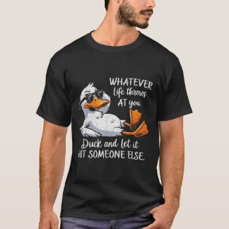 T-shirt Funny Duck Shirt Drôle Citation Tee - shirts Graph