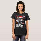 T-shirt Funny Due To Inflation Ugly Christmas Sweaters For (Devant entier)