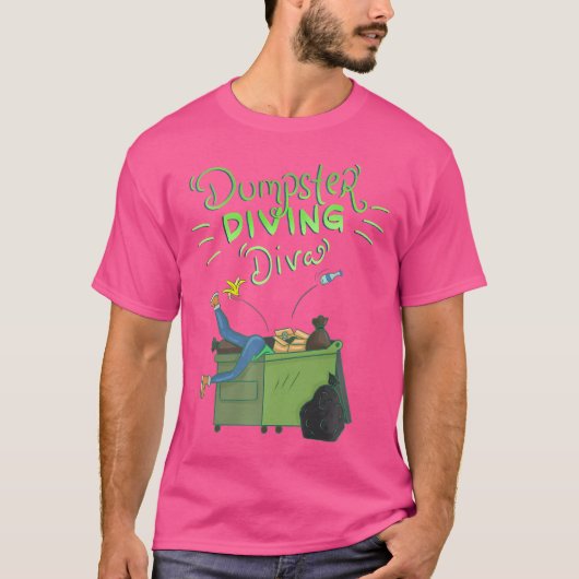 T-shirt Funny Dumpster Diva Sf Diva (Devant)
