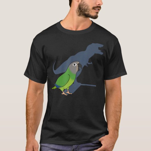 T-shirt Funny Dusky head Conure T-rex, Dinosaur Parrot P (Devant)