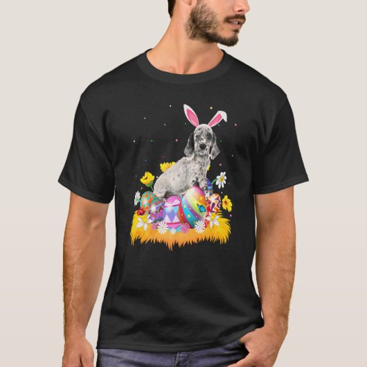 T-shirt Funny Easter Egg Anglais Setter Chien Pâques Diman