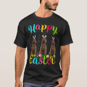T-shirt Funny Easter Egg Bunny Irish Setter Dog Happy East (Devant)