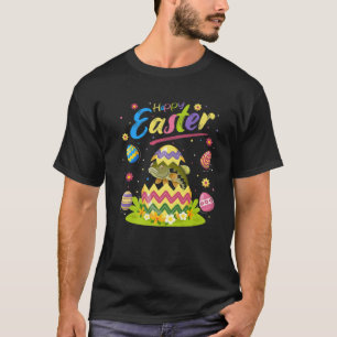 T-shirt Funny Easter Egg Lover Striped Bass Fish Happy Eas