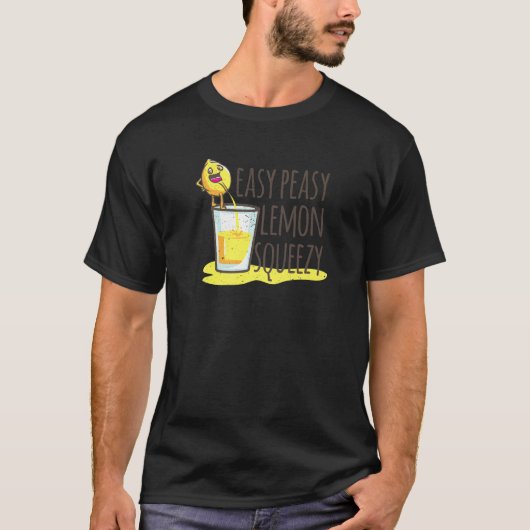 T-shirt Funny Easy Peasy Lemon Squeezy Lemons Premium (Devant)