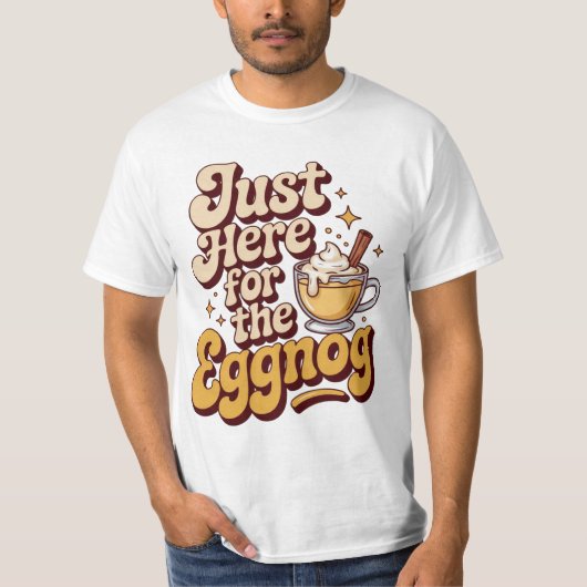 T-shirt Funny Eggnog Christmas Party Tee (Devant)