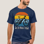 T-shirt Funny Electric Bike C'est comment je roule EBike (Devant)