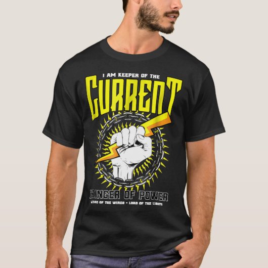 T-shirt Funny Electrician Gift Electrical Engineer Linema (Devant)