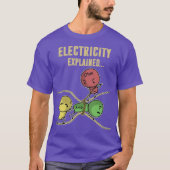 T-shirt Funny Electricity explique Ohm Law Graphics (Devant)