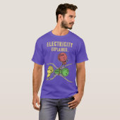 T-shirt Funny Electricity explique Ohm Law Graphics (Devant entier)